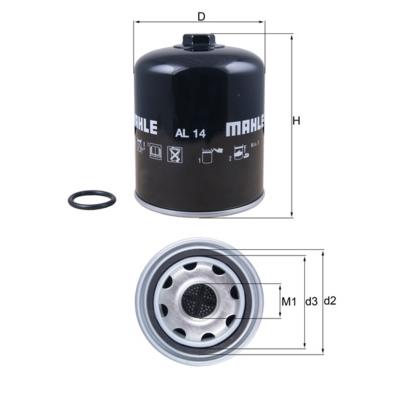 MAHLE AL14 Compressed-Air System Air Dryer Cartridge