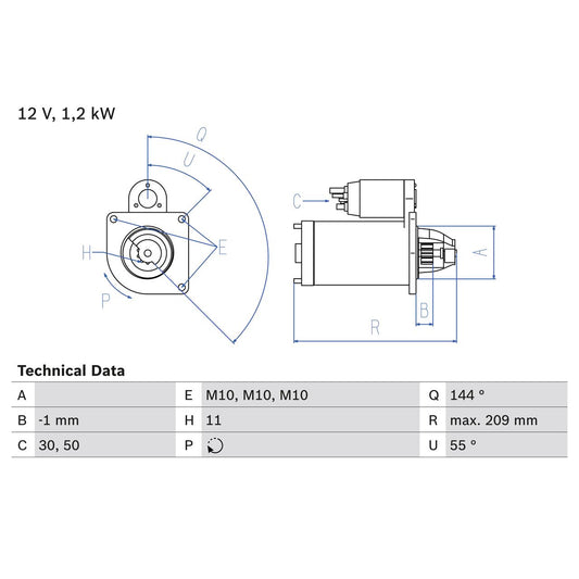 BOSCH 0986021671 Starter