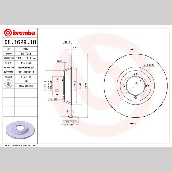 FEBI BILSTEIN FE109614 Disc Brake Caliper Repair Kit