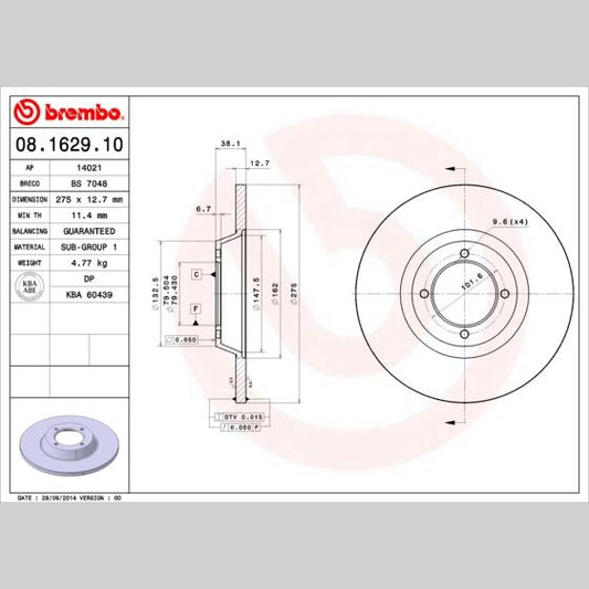 FEBI BILSTEIN FE109614 Disc Brake Caliper Repair Kit