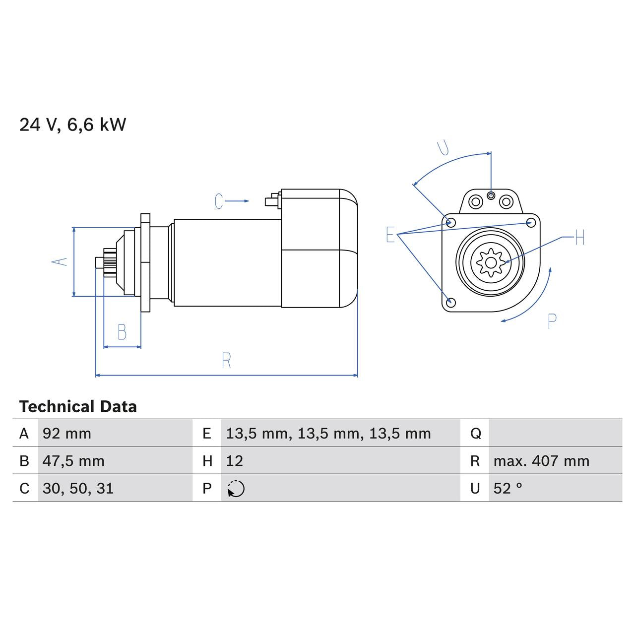 BOSCH 0986018090 Starter