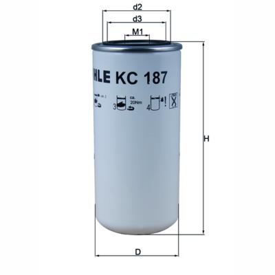 MAHLE KC187 Fuel Filter