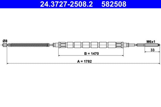 BOSCH 1987477648 Parking Brake Cable Pull