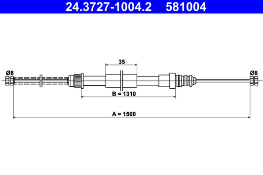 BOSCH 1987477813 Parking Brake Cable Pull