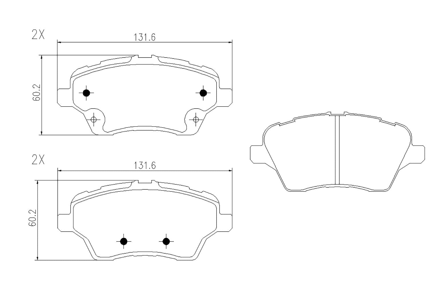BOGAP F8210592 Brake Pad Set, Disc Brake | ML Performance Car Parts
