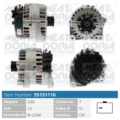 MEAT & DORIA MD55151110 Alternator