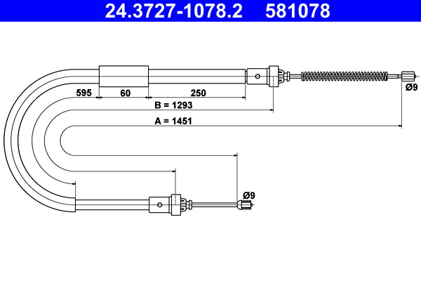 BOSCH 1987482214 Parking Brake Cable Pull