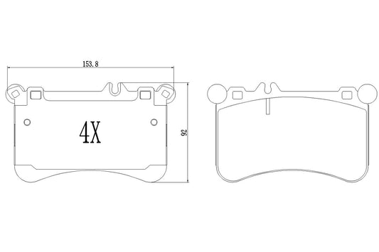 BOGAP C8210194 Brake Pad Set, Disc Brake | ML Performance Car Parts