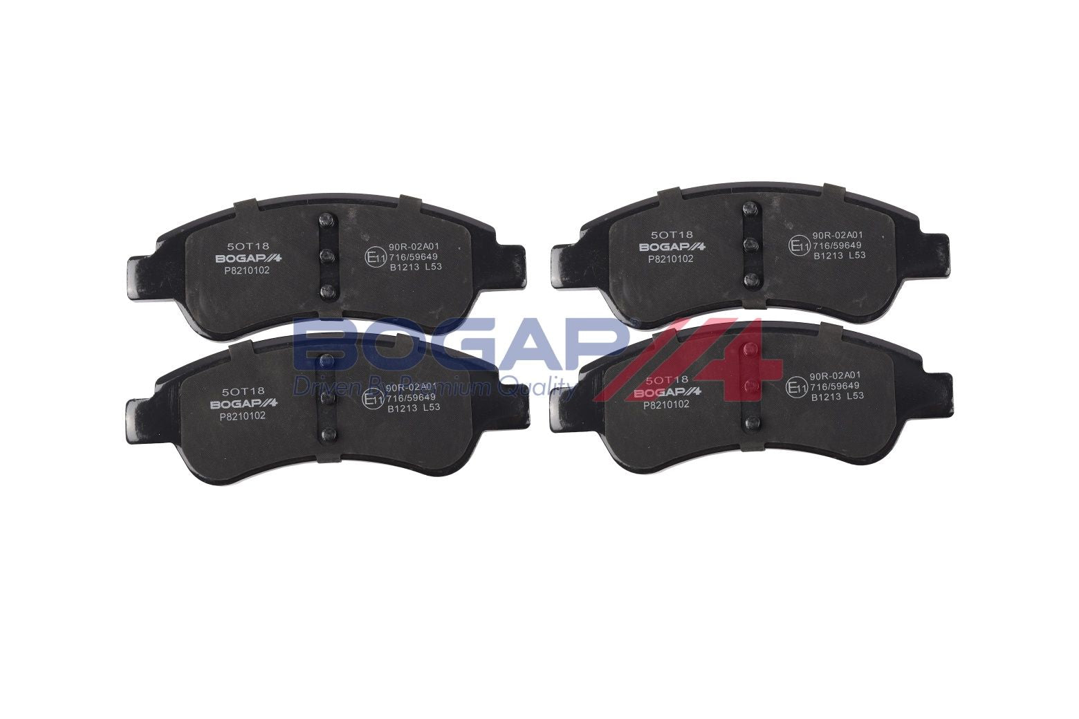 BOGAP P8210102 Brake Pad Set, Disc Brake | ML Performance Car Parts
