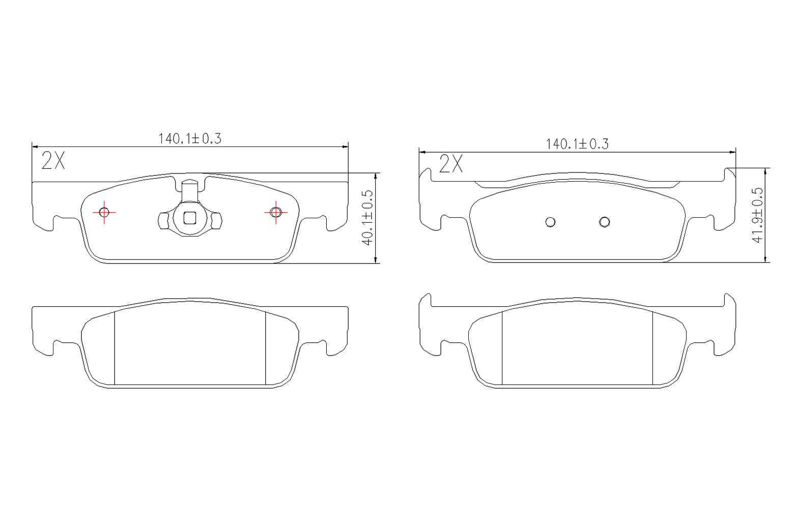 BOGAP R8210129 Brake Pad Set, Disc Brake | ML Performance Car Parts