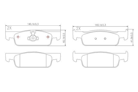 BOGAP R8210129 Brake Pad Set, Disc Brake | ML Performance Car Parts