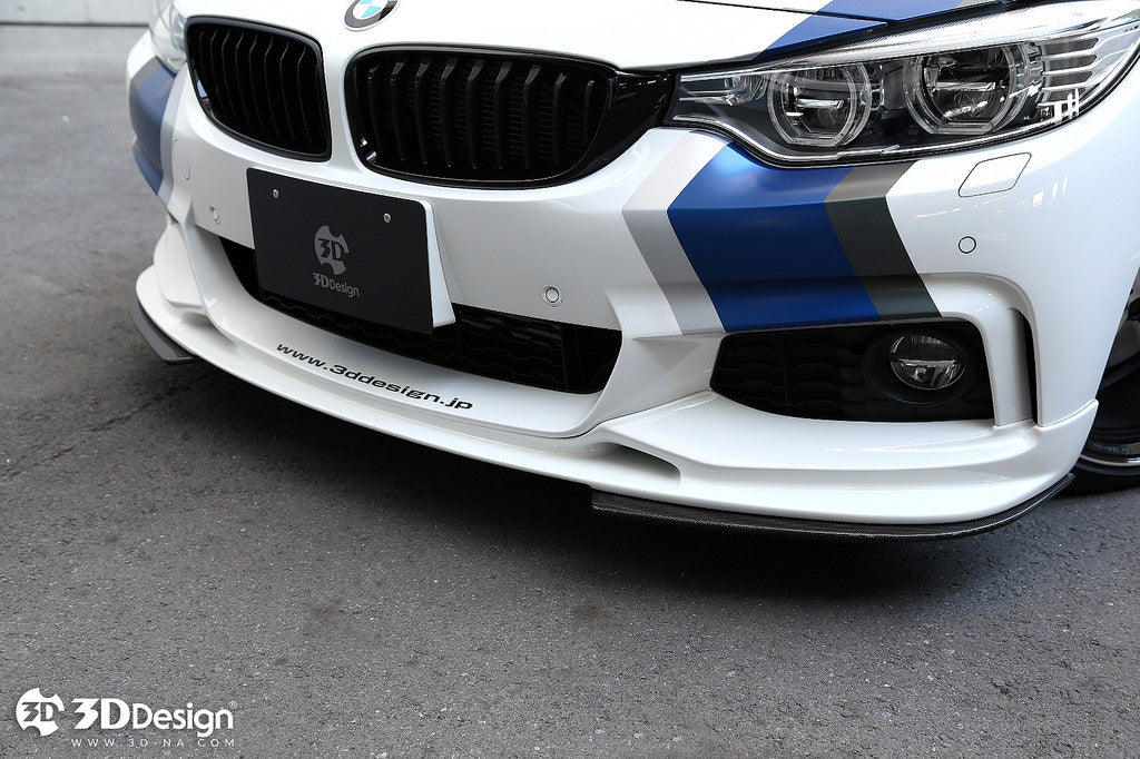 3D Design F32 / F36 4-Series M-Sport Carbon Under Splitter Set