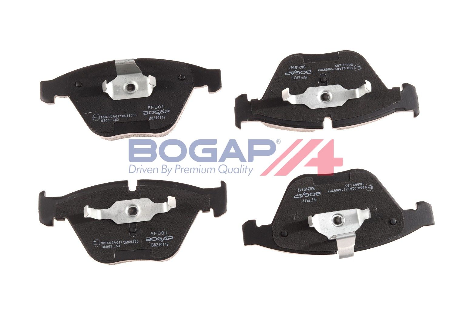 BOGAP B8210147 Brake Pad Set, Disc Brake | ML Performance Car Parts