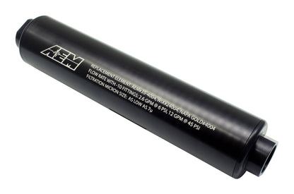 AEM 25-201BK Universal High Volume Fuel Filter