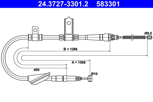 BOSCH 1987477903 Parking Brake Cable Pull