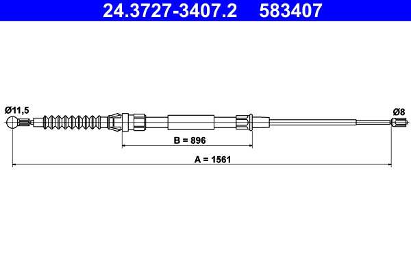 BOSCH 1987477079 Parking Brake Cable Pull