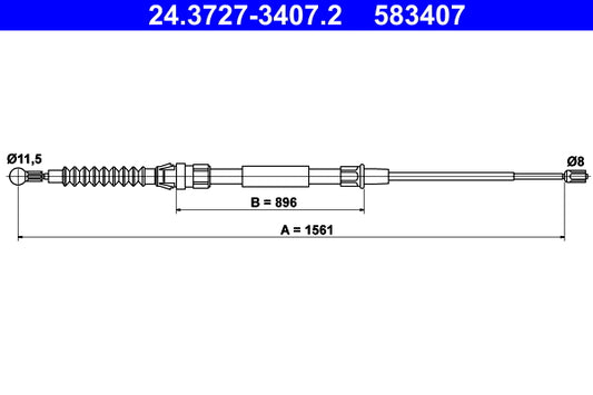 BOSCH 1987477079 Parking Brake Cable Pull