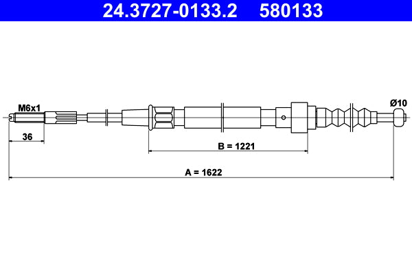 BOSCH 1987482116 Parking Brake Cable Pull