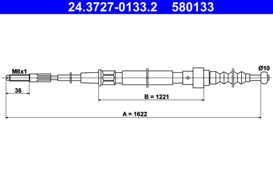 BOSCH 1987482116 Parking Brake Cable Pull