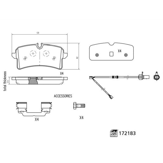 FEBI BILSTEIN FE172183 Disc Brake Brake Pad Set
