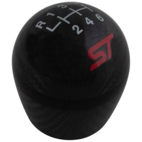 GENUINE FORD 5603242 FIESTA, FOCUS PERFORMANCE GEAR SHIFT KNOB, 6 SPEED, ST LOGO, CARBON FIBRE
