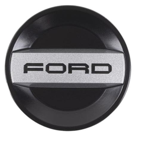 GENUINE FORD 5642902 CENTER CAP BLACK, WITH FORD LETTERING