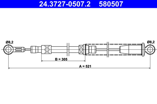 BOSCH 1987477645 Parking Brake Cable Pull