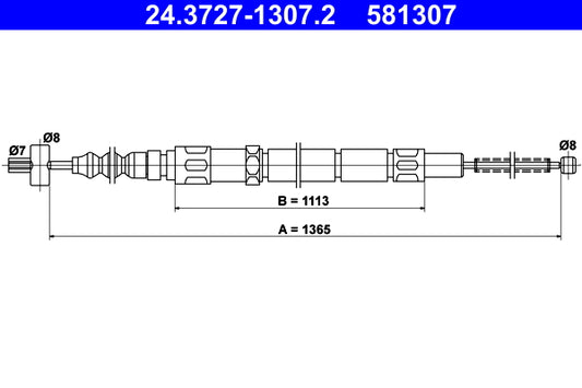 BOSCH 1987482266 Parking Brake Cable Pull