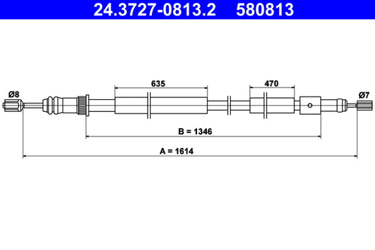 BOSCH 1987482136 Parking Brake Cable Pull
