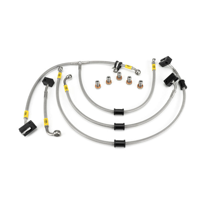 HEL Performance HBF2023 Flexible ABS Replacement Brake Lines Stainless Steel Braided | ML Performance Car Parts