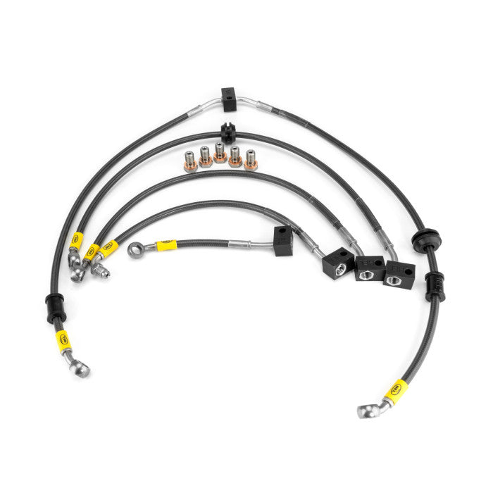 HEL Performance HBF4016 Flexible ABS Replacement Brake Lines Stainless Steel Braided | ML Performance Car Parts