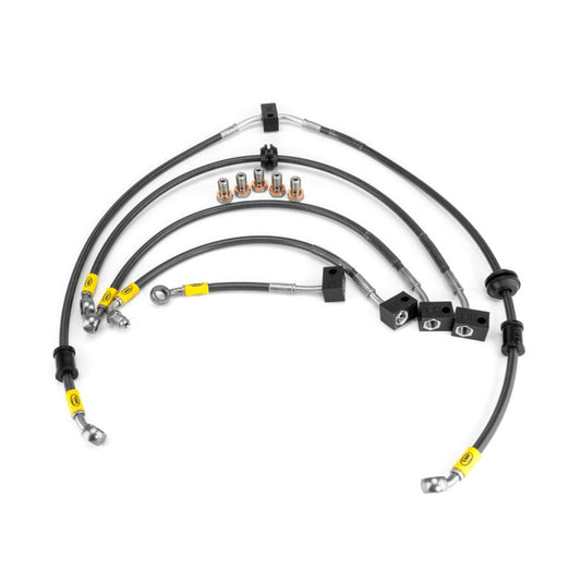 HEL Performance HBF4016 Flexible ABS Replacement Brake Lines Stainless Steel Braided | ML Performance Car Parts