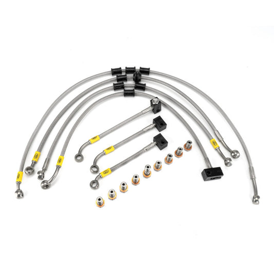 HEL Performance HBF9033 Flexible ABS Replacement Brake Lines Stainless Steel Braided | ML Performance Car Parts