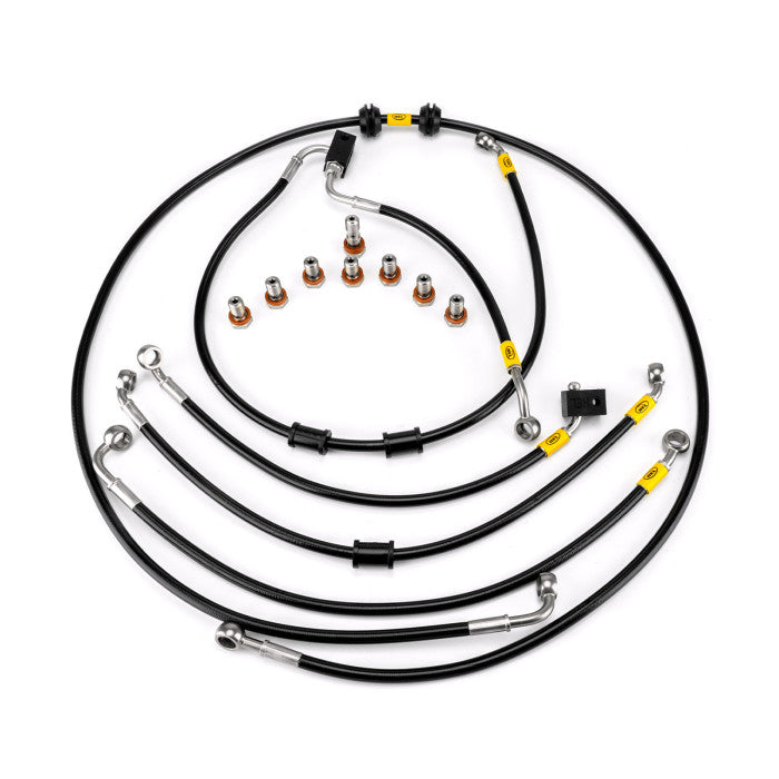 HEL Performance HBF7015 Flexible ABS Replacement Brake Lines Stainless Steel Braided | ML Performance Car Parts