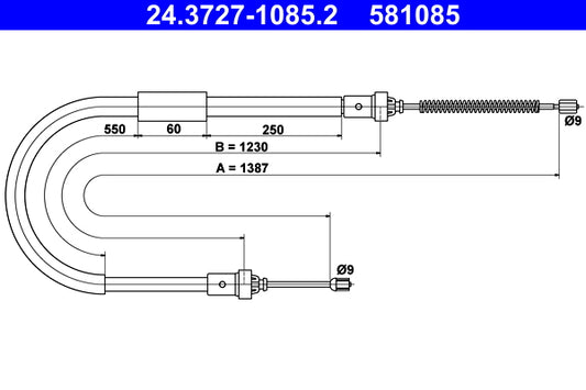 BOSCH 1987477830 Parking Brake Cable Pull