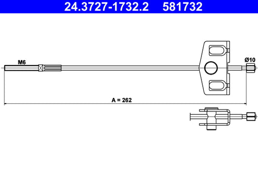 BOSCH 1987482502 Parking Brake Cable Pull