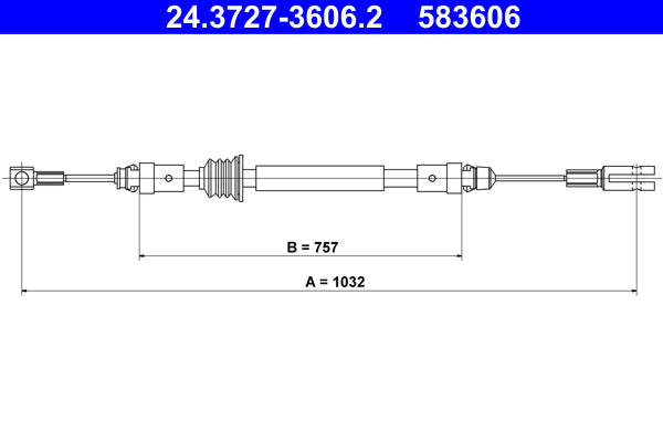 BOSCH 1987482651 Parking Brake Cable Pull