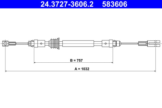BOSCH 1987482651 Parking Brake Cable Pull