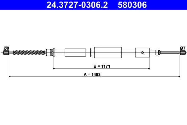 BOSCH 1987477897 Parking Brake Cable Pull