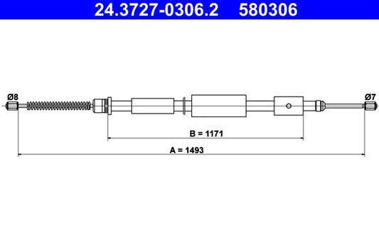 BOSCH 1987477897 Parking Brake Cable Pull