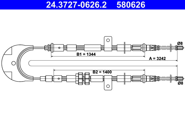 BOSCH 1987482375 Parking Brake Cable Pull