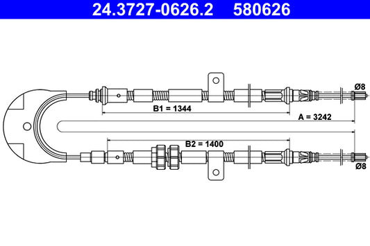 BOSCH 1987482375 Parking Brake Cable Pull