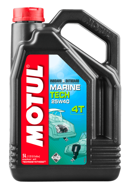 Motul 107716 MARINE TECH 25W-40 4T 5L