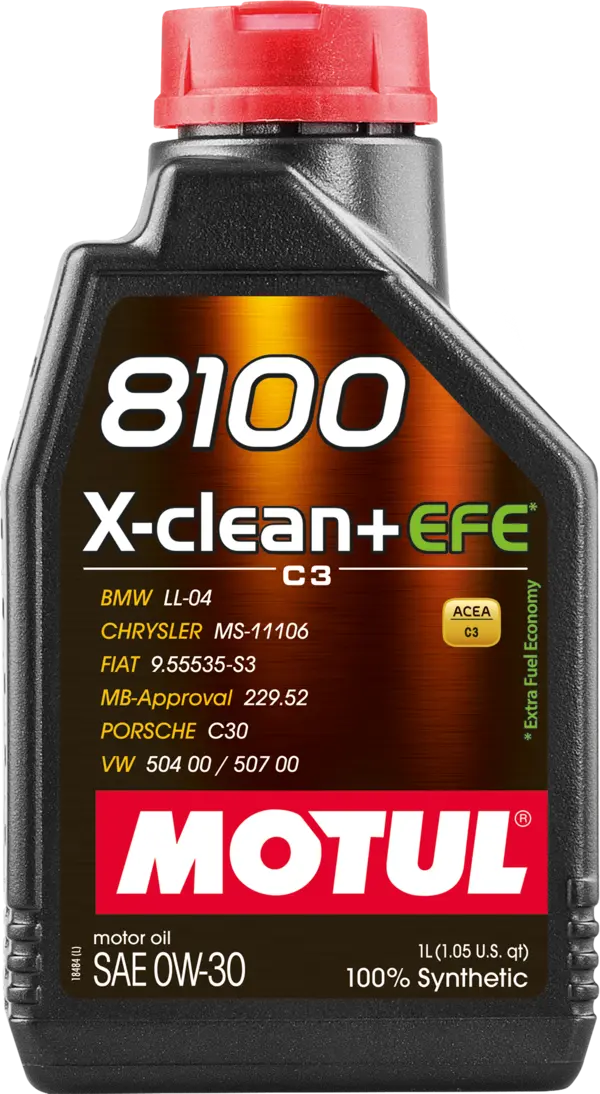 Motul 111657 8100 X-CLEAN+ EFE 0W-30 1L