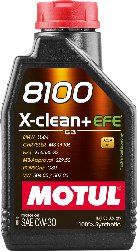 Motul 111657 8100 X-CLEAN+ EFE 0W-30 1L