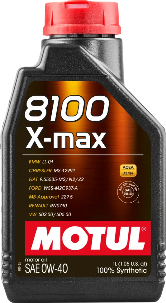 MOTUL 8100XMAX0W401L Engine Oil