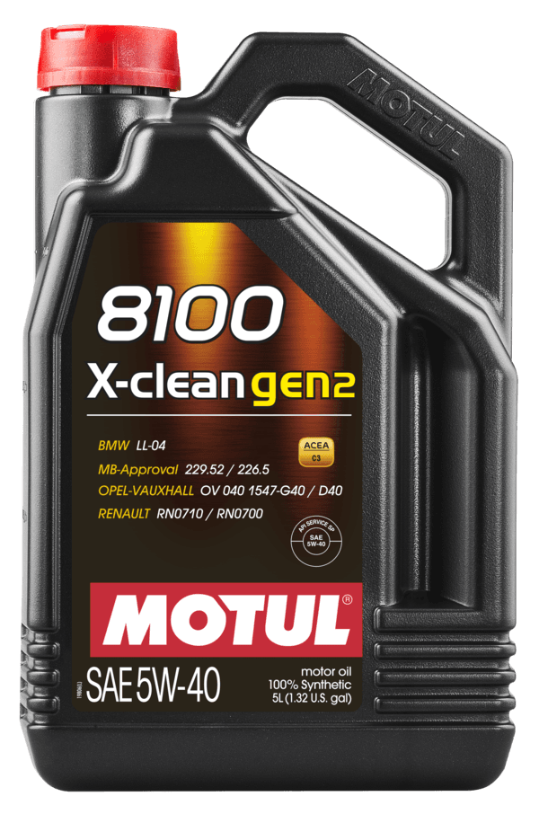 Motul 109762 8100 X-CLEAN GEN2 5W-40 5L