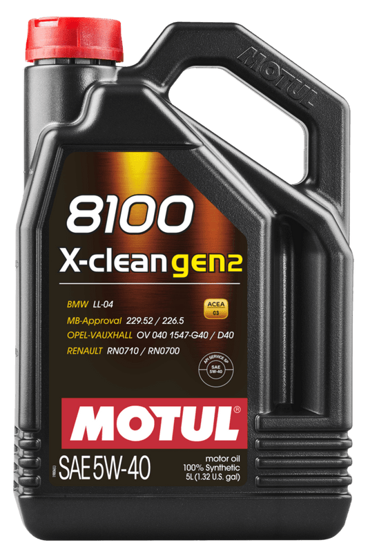 Motul 109762 8100 X-CLEAN GEN2 5W-40 5L
