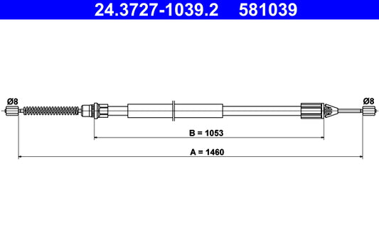 BOSCH 1987477708 Parking Brake Cable Pull
