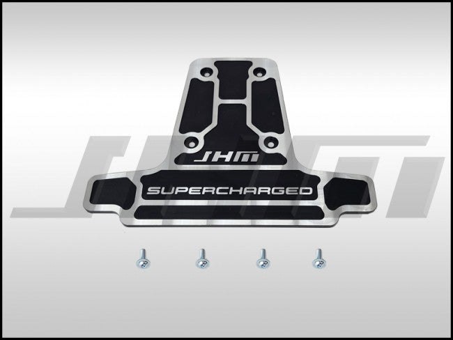 JHM JHM-06E103927K-BKM Supercharger Plate - Replaces factory cover - Billet (JHM) BLACK MILLED for B8 S4-S5 Q5-SQ5 C7 A6-A7 D4 A8 and 4L Q7 3.0T
